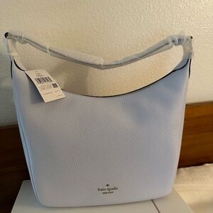Kate Spade Leila Shoulder Bag (taro milk color - very pale blue)